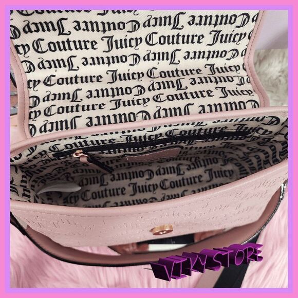 NWT {Juicy Couture } Effortless Elegance, Dusty Blush Charm City Crossbody NWT - Picture 7 of 8